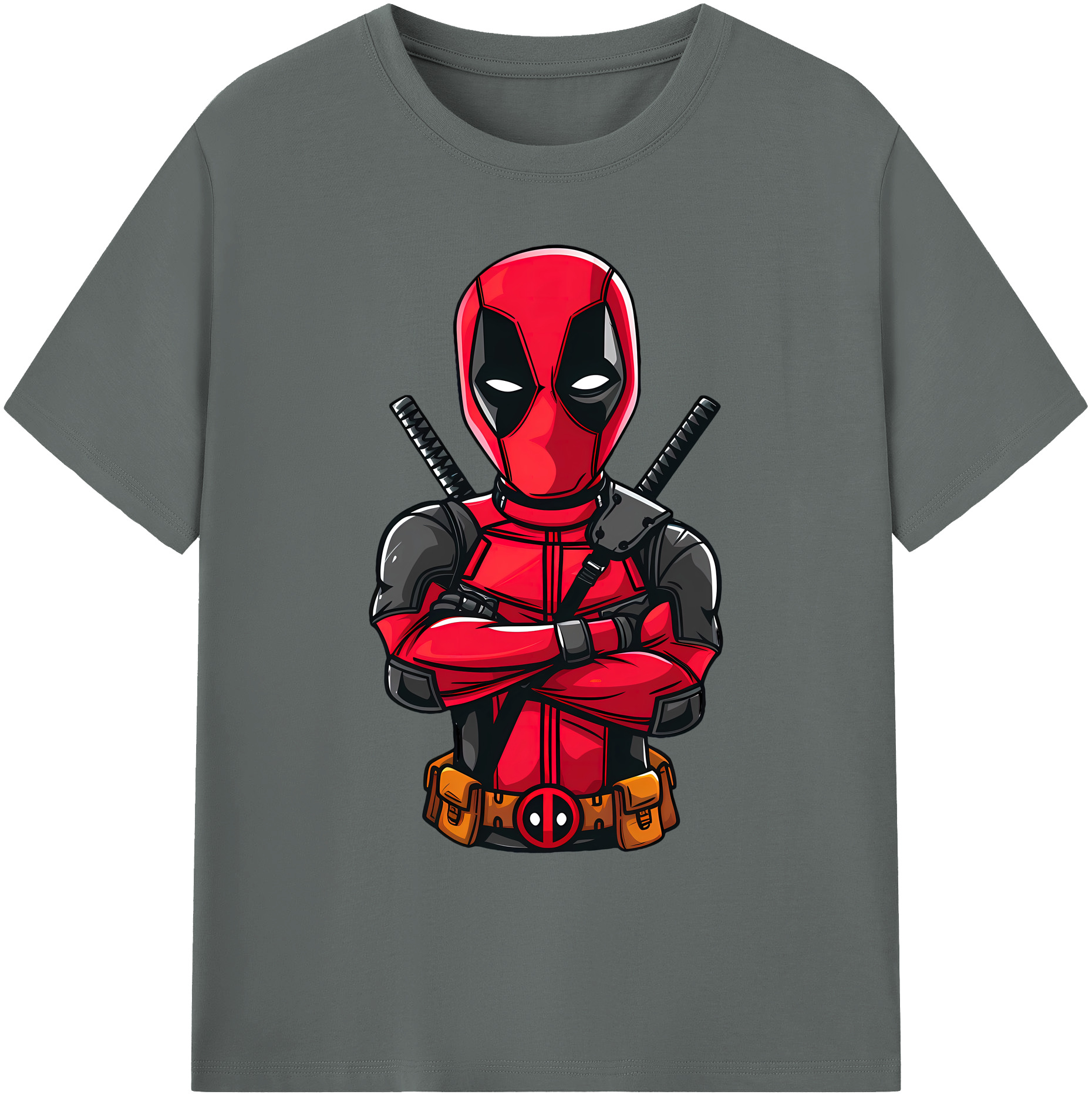 （画像用） Deadpool デッドプール 綿100％ メンズ半袖Tシャツ｜肌触りやわらか＆通気性